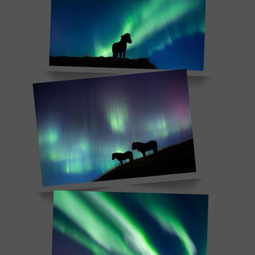 Post card set "Northern lights"